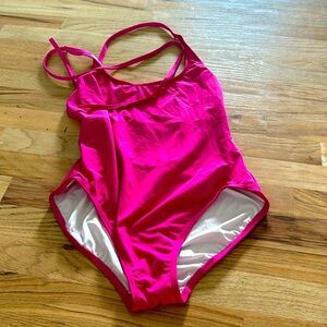 Hot pink loft bathing suit size large